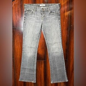 Roxy Women’s Low Rise Y2K Denim Jeans Dark Gray Bootcut Size 9